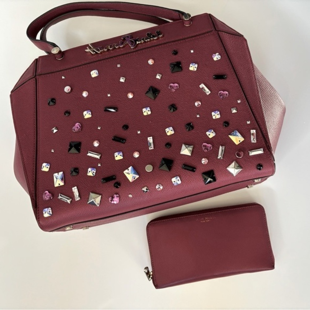 Henri Bendel Leather Stone Bag and wallet